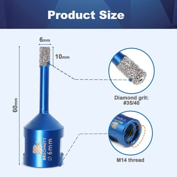 BRSCHNITT Diamant-Fliesenbohrer M14