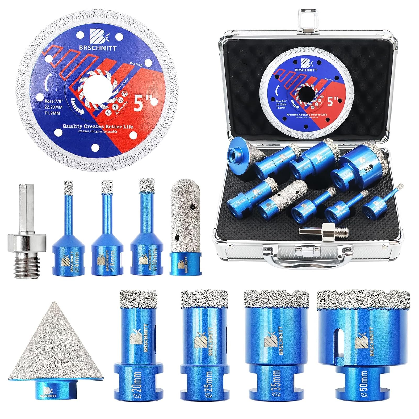BRSCHNITT Diamantbohrer- und Fingerfräser-Sets