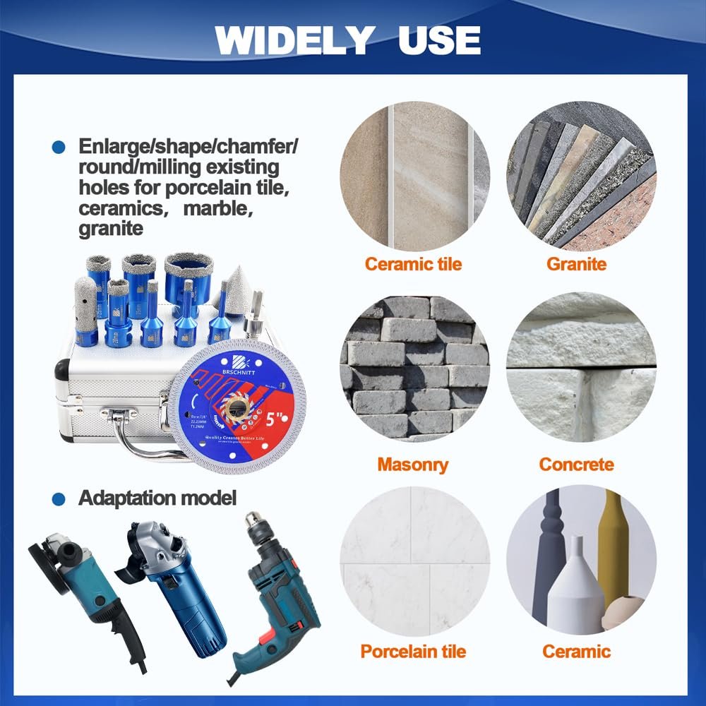 BRSCHNITT Diamantbohrer- und Fingerfräser-Sets