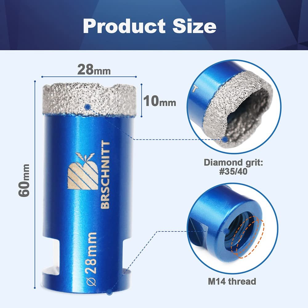 BRSCHNITT Diamant-Fliesenbohrer M14