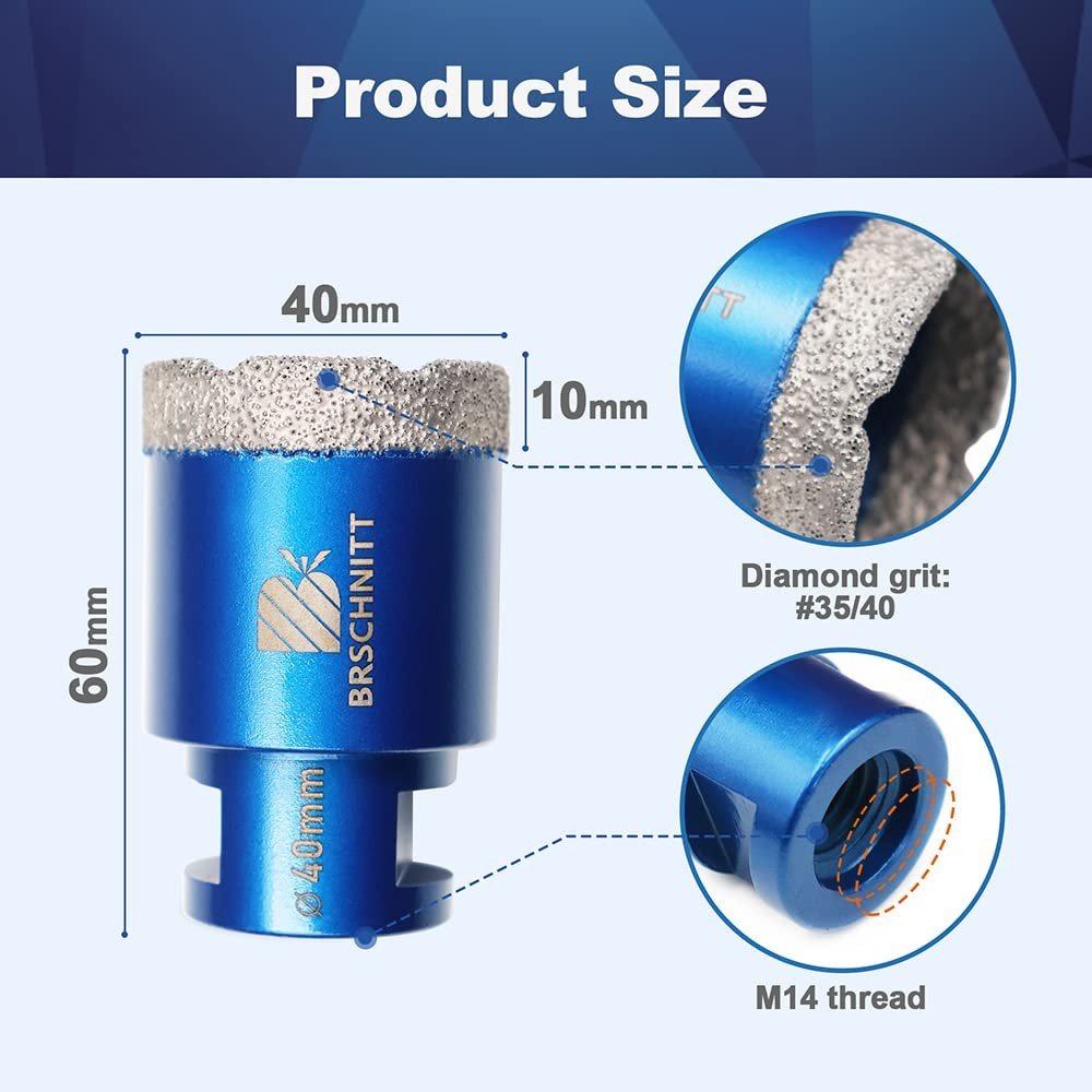 BRSCHNITT Diamant-Fliesenbohrer M14