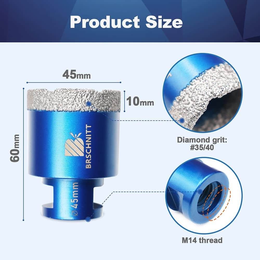 BRSCHNITT Diamant-Fliesenbohrer M14