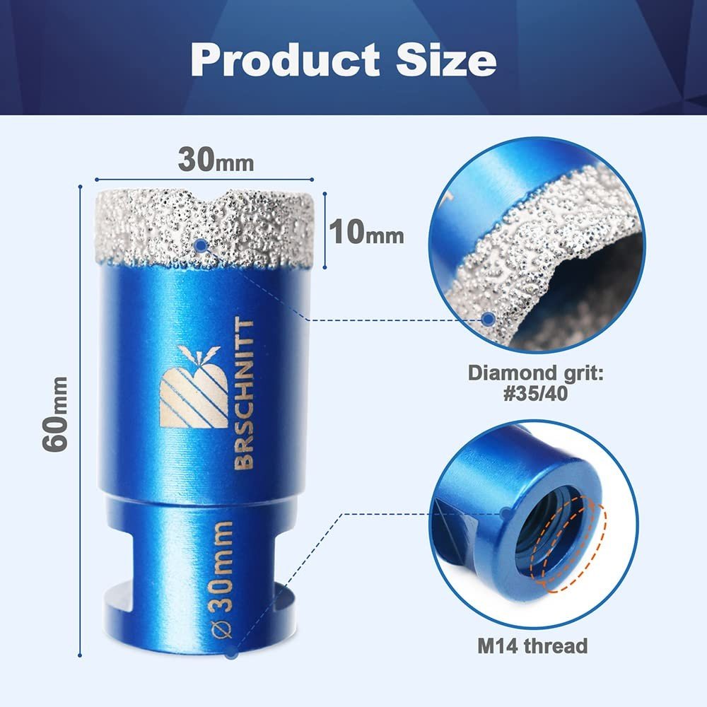 BRSCHNITT Diamant-Fliesenbohrer M14