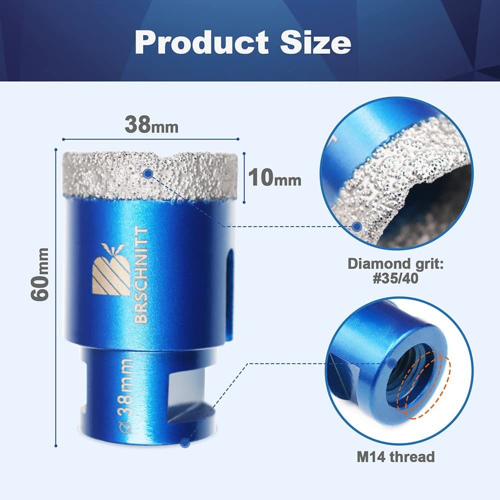 BRSCHNITT Diamant-Fliesenbohrer M14