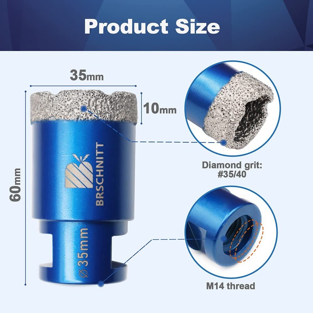 BRSCHNITT Diamant-Fliesenbohrer M14
