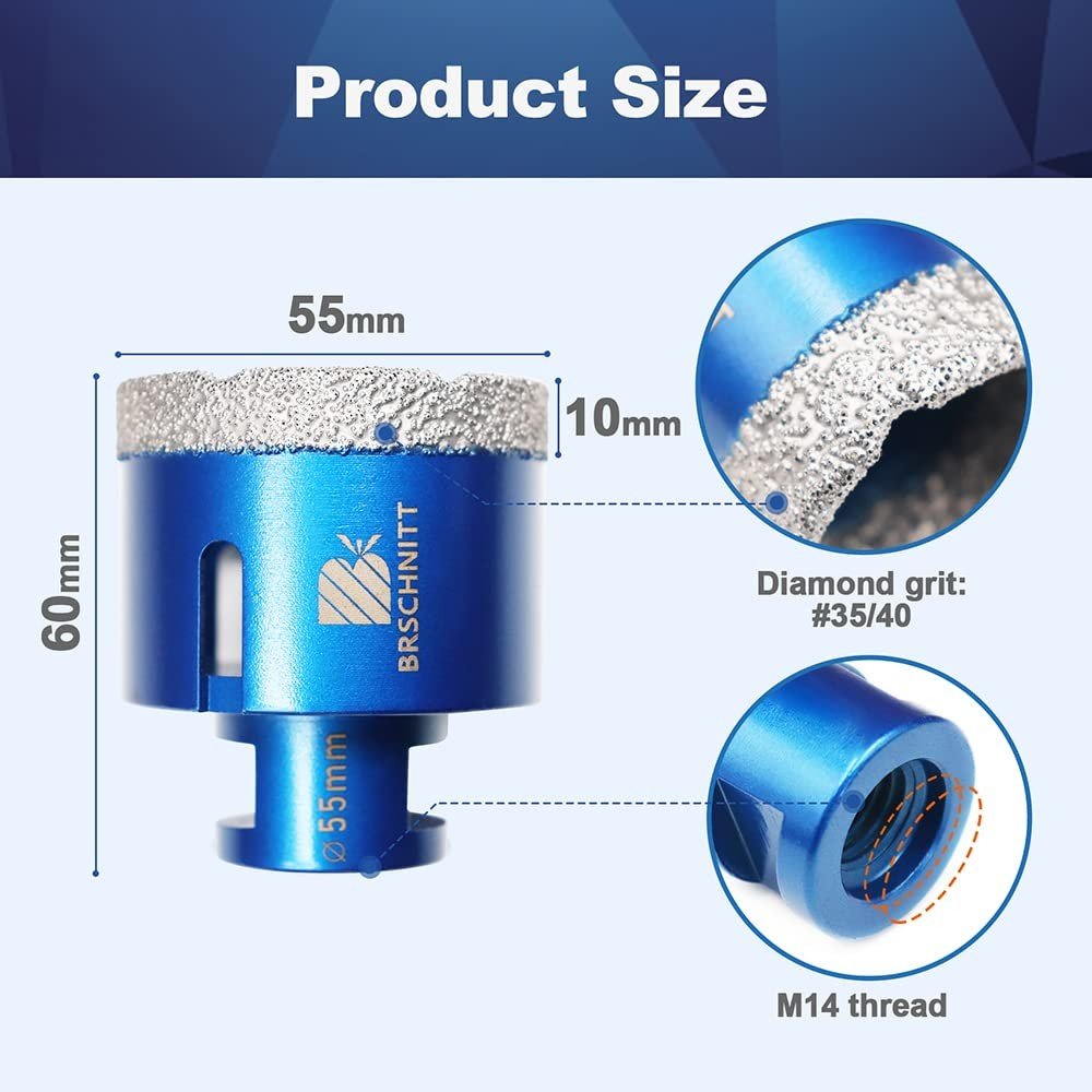 BRSCHNITT Diamant-Fliesenbohrer M14
