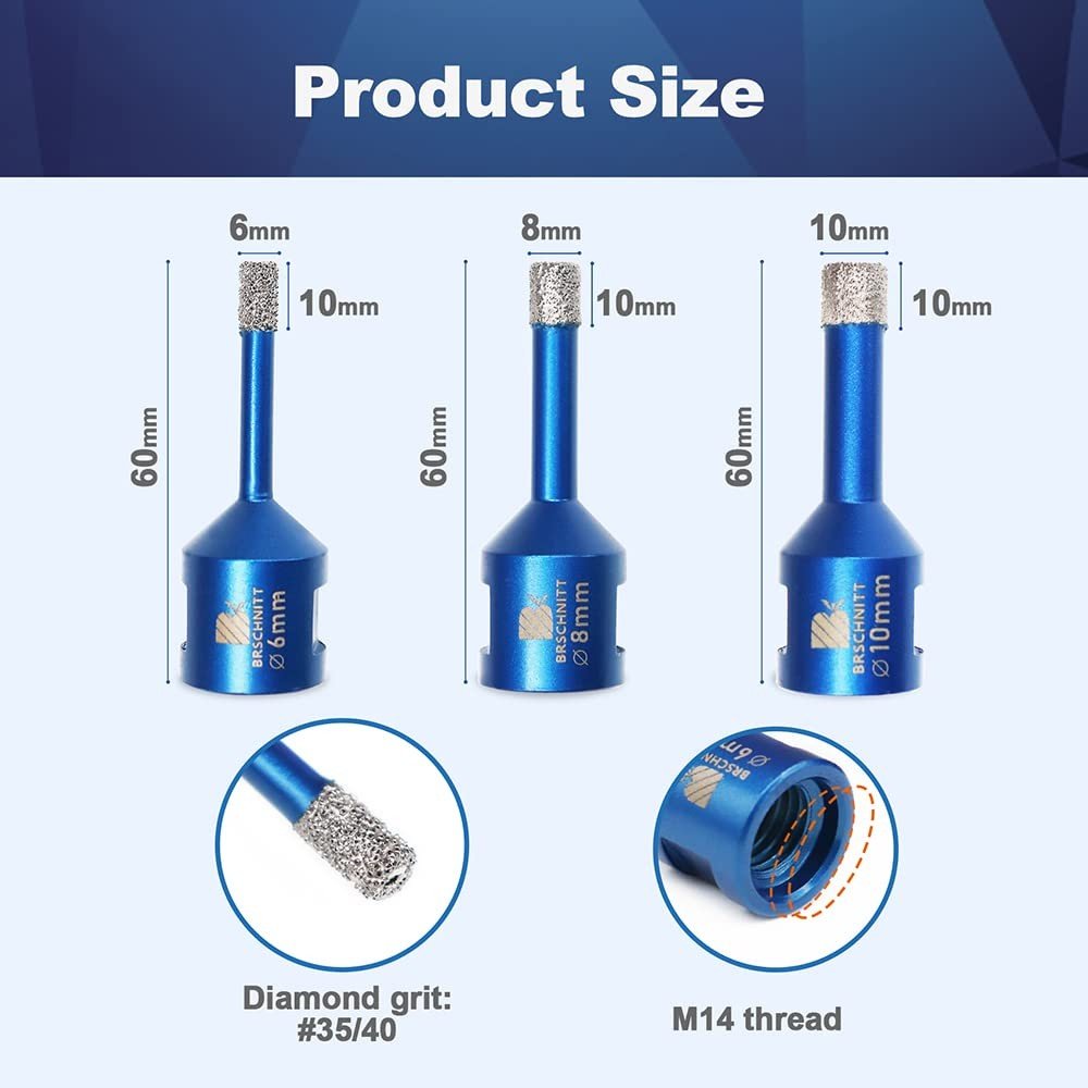 BRSCHNITT Diamant-Fliesenbohrer M14