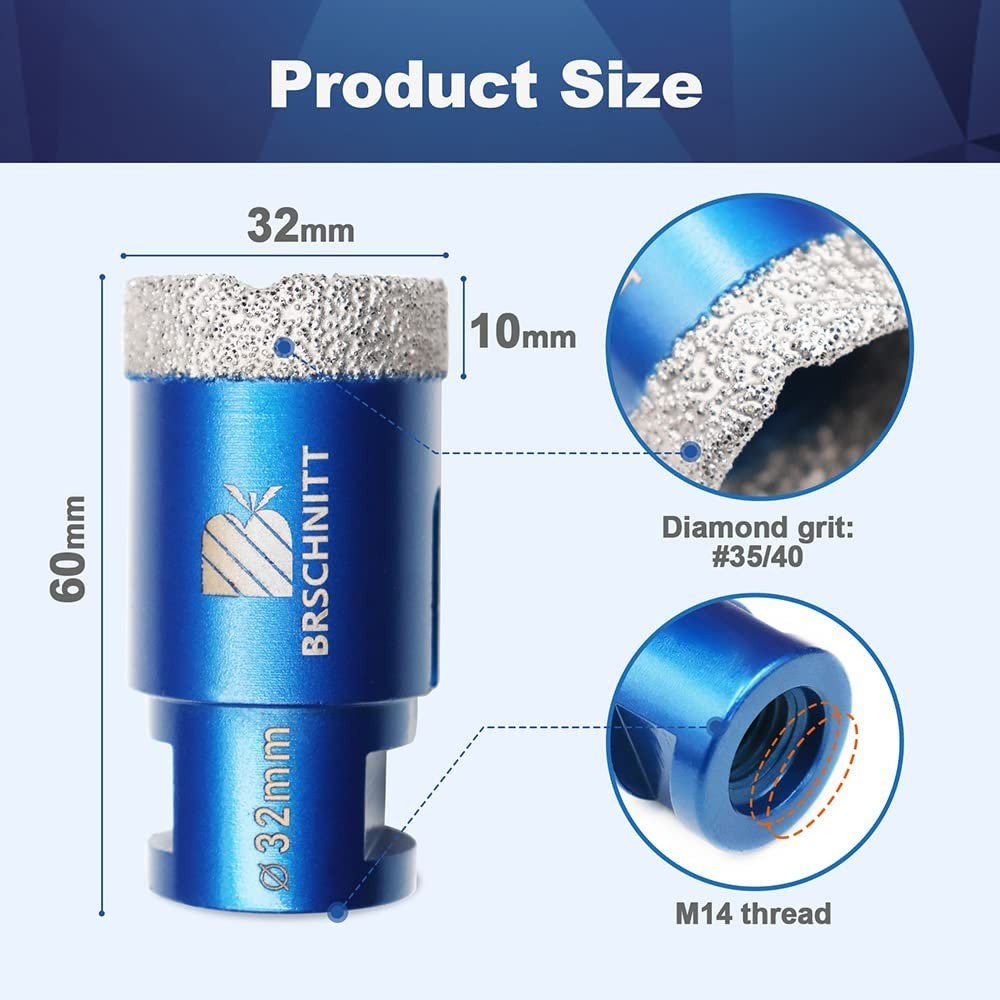 BRSCHNITT Diamant-Fliesenbohrer M14