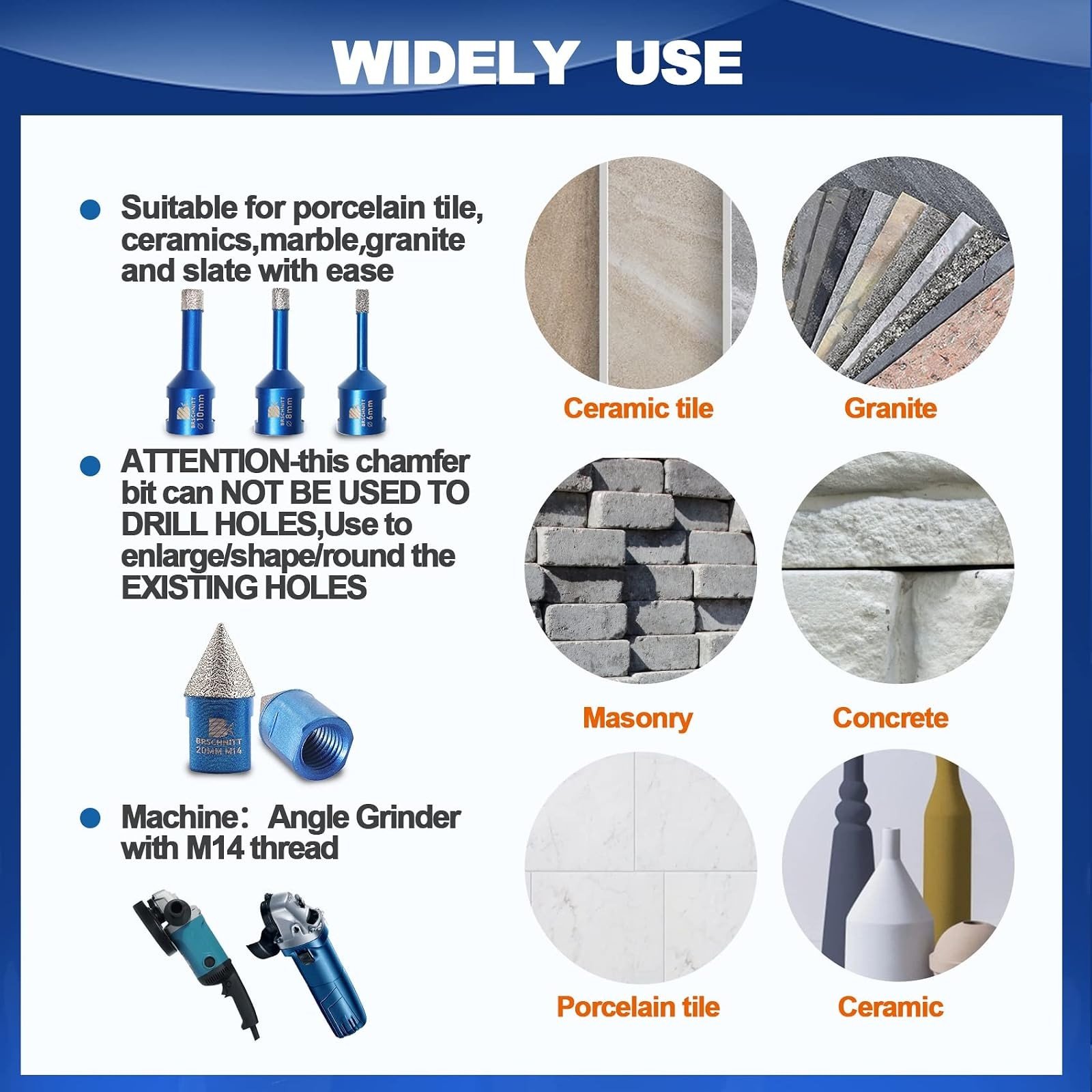 BRSCHNITT Diamantbohrer- und Fingerfräser-Sets
