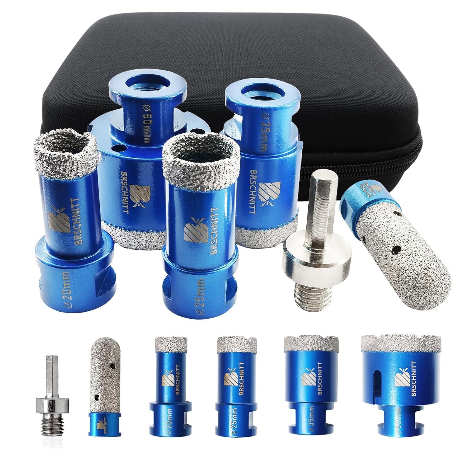 BRSCHNITT Diamantbohrer-, Fingerfräser- und Fasenbohrer-Sets