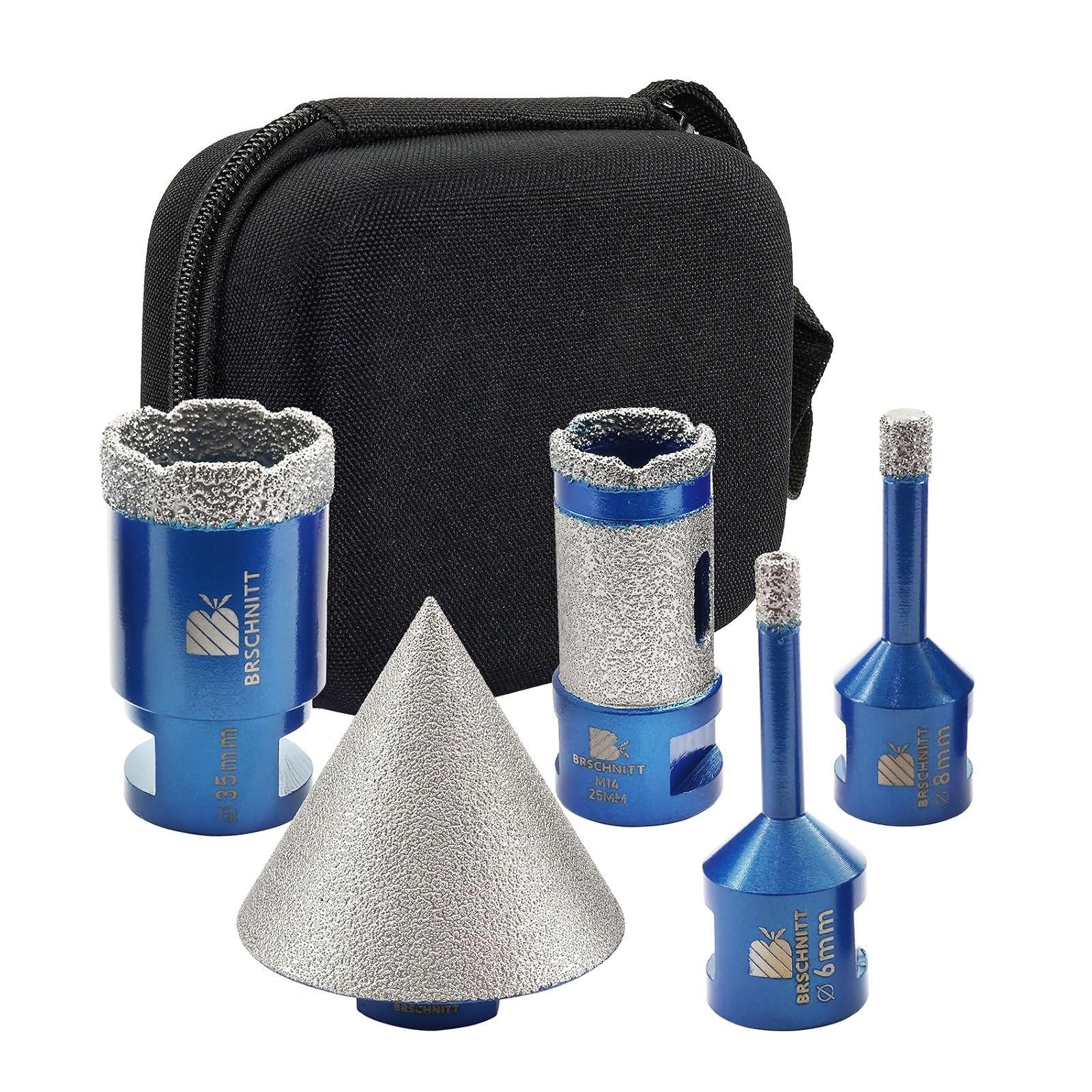 BRSCHNITT Diamantbohrer-, Fingerfräser- und Fasenbohrer-Sets