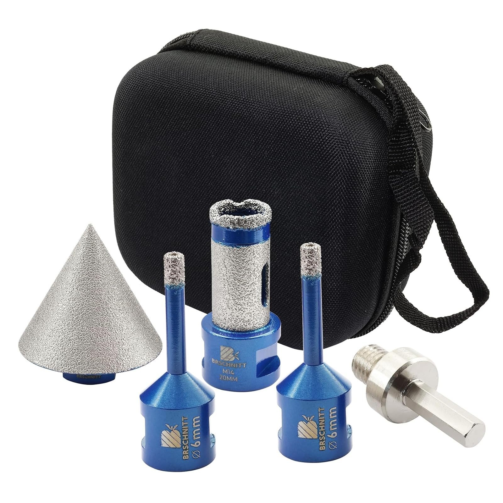 BRSCHNITT Diamantbohrer-, Fingerfräser- und Fasenbohrer-Sets