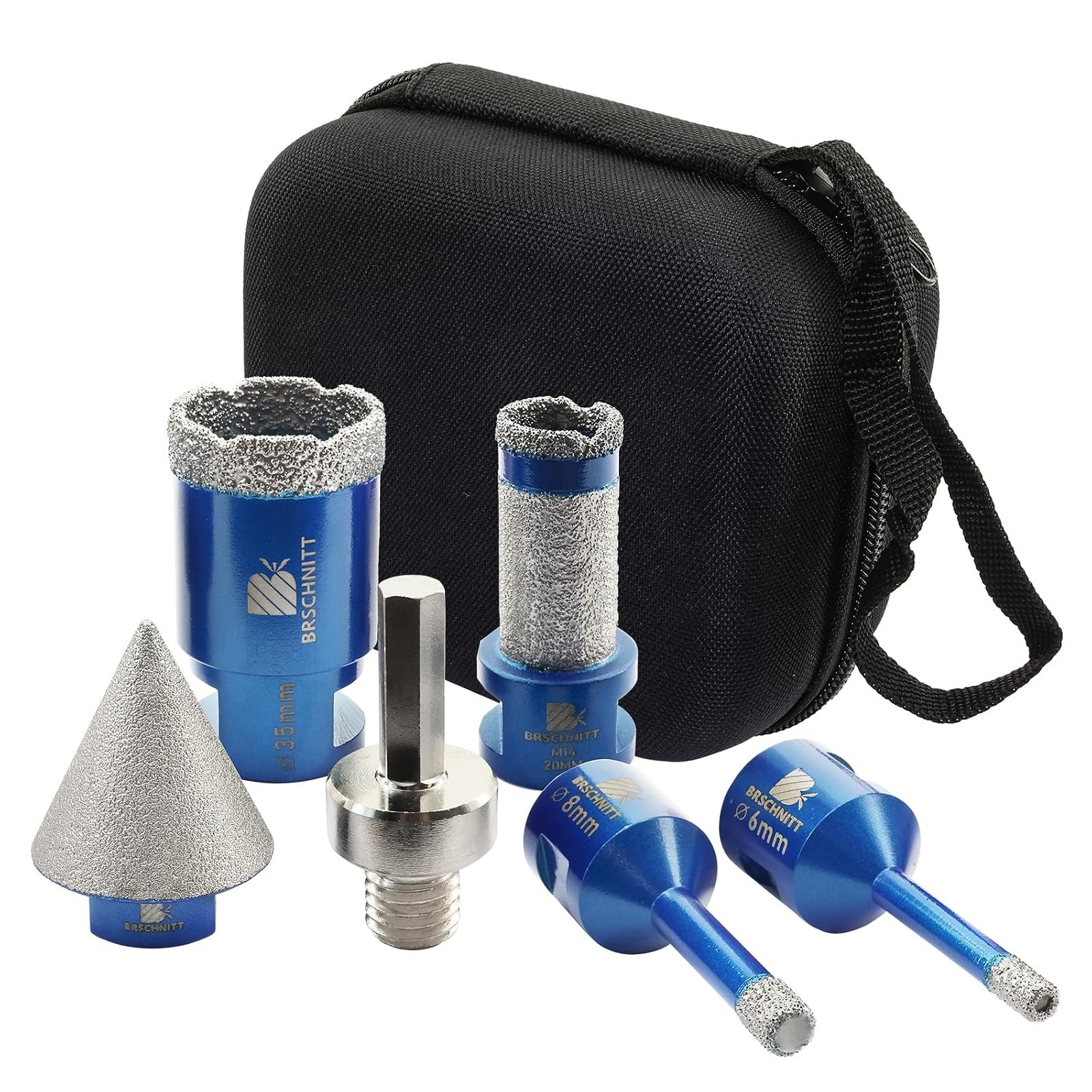 BRSCHNITT Diamantbohrer-, Fingerfräser- und Fasenbohrer-Sets