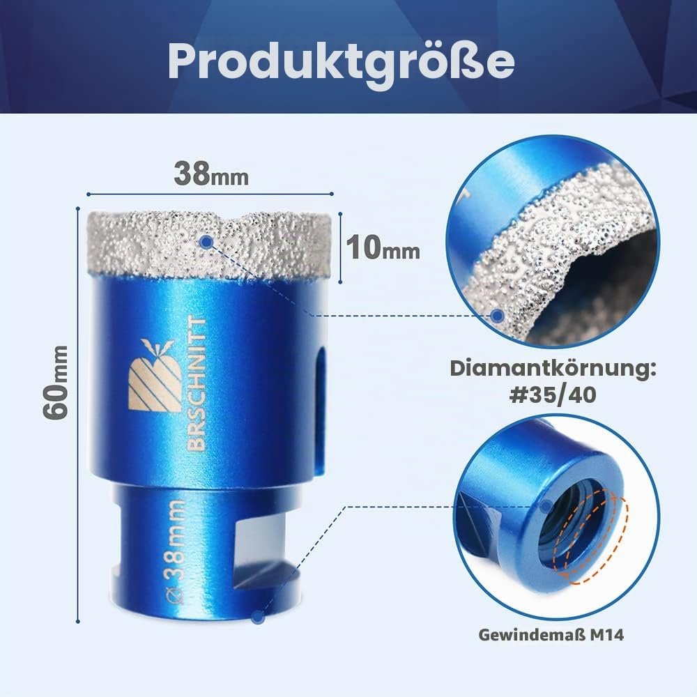 BRSCHNITT Diamant-Fliesenbohrer M14