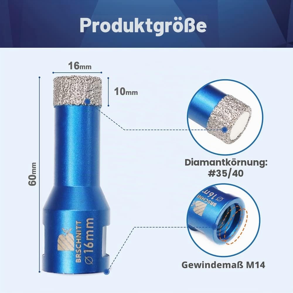BRSCHNITT Diamant-Fliesenbohrer M14