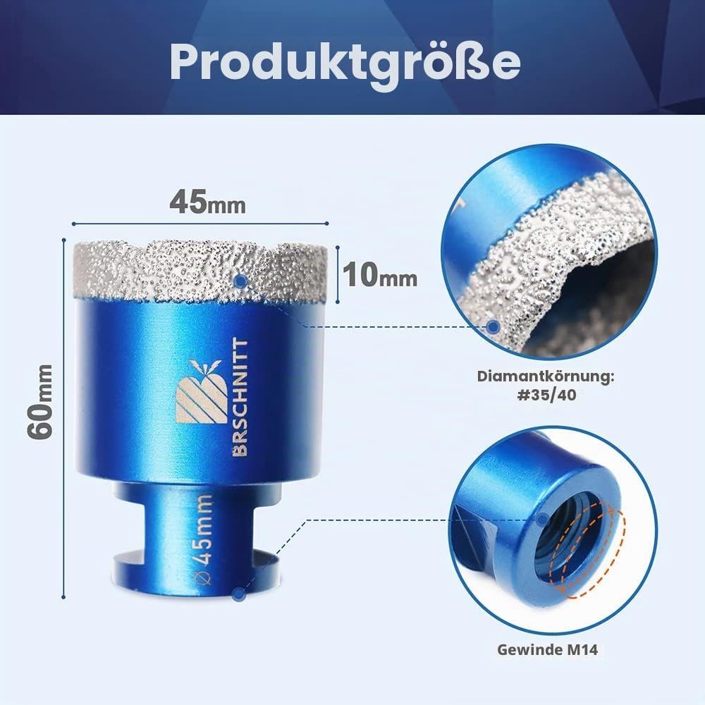 BRSCHNITT Diamant-Fliesenbohrer M14
