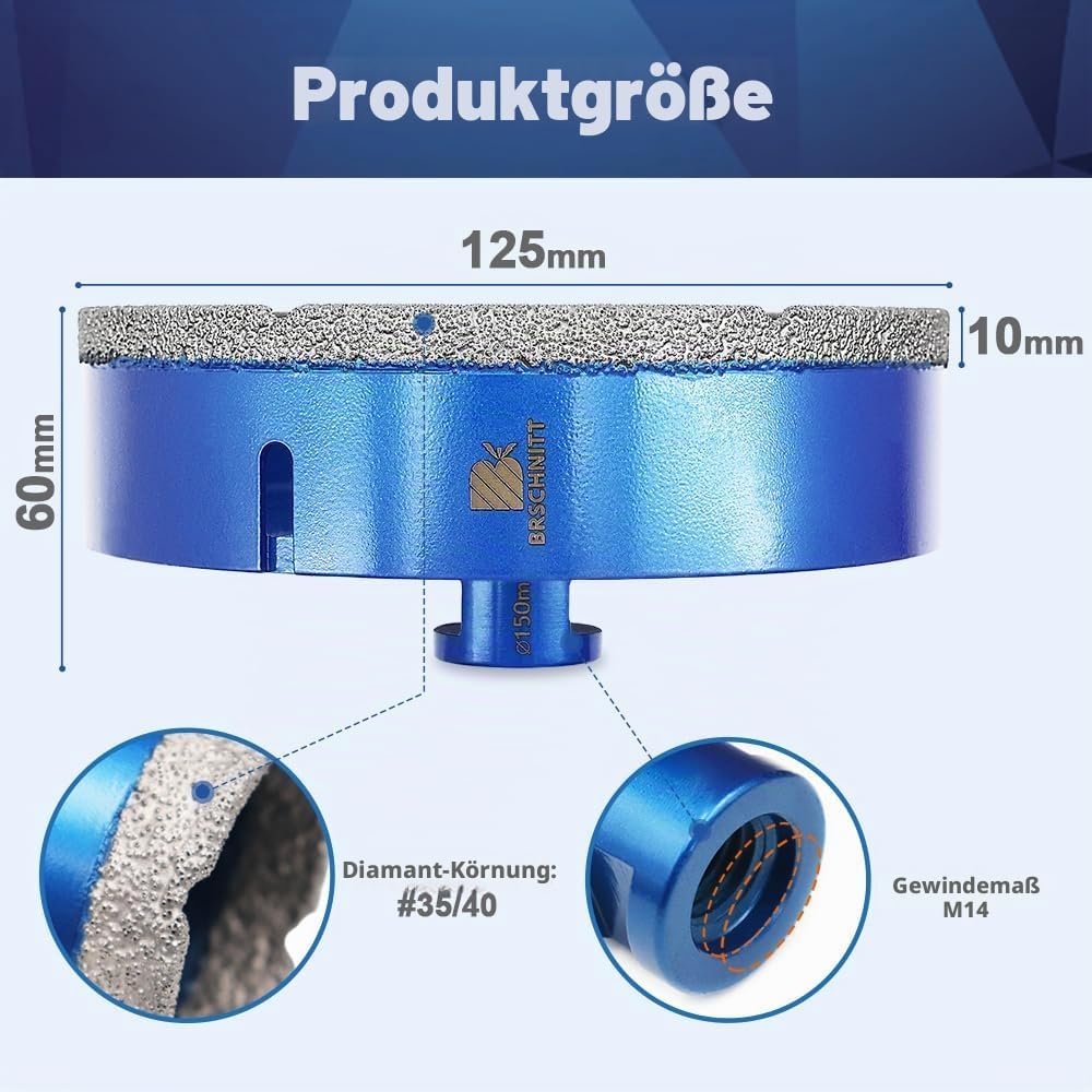 BRSCHNITT Diamant-Fliesenbohrer M14