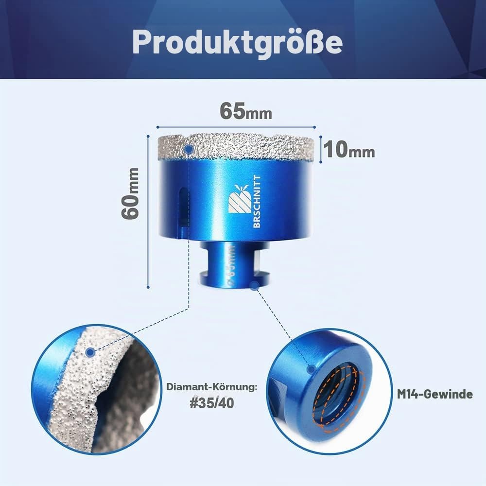 BRSCHNITT Diamant-Fliesenbohrer M14