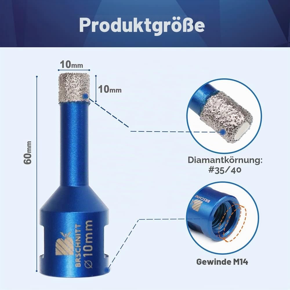 BRSCHNITT Diamant-Fliesenbohrer M14