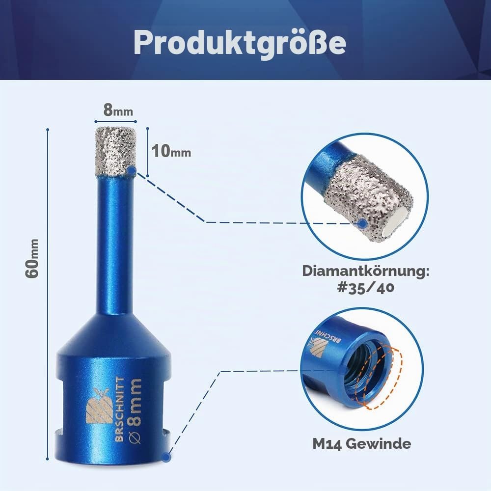 BRSCHNITT Diamant-Fliesenbohrer M14