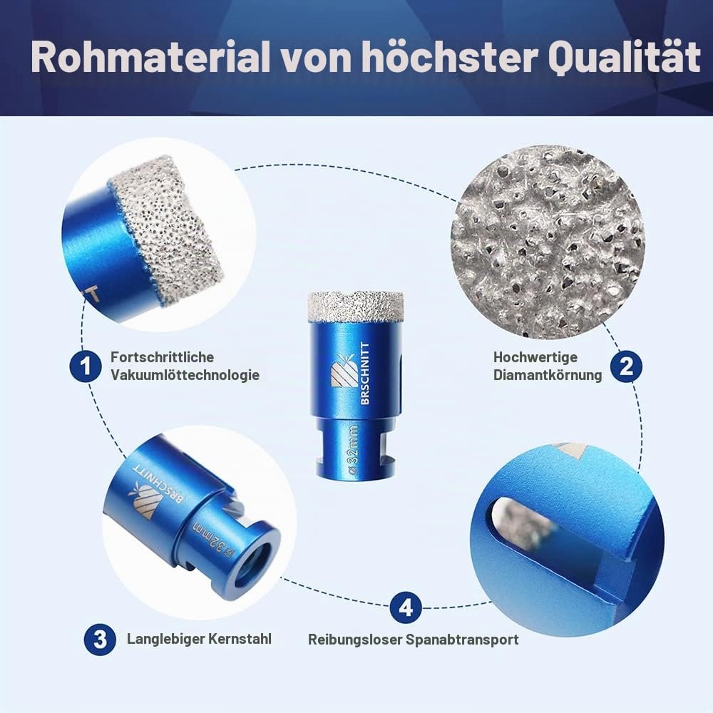 BRSCHNITT Diamant-Fliesenbohrer M14