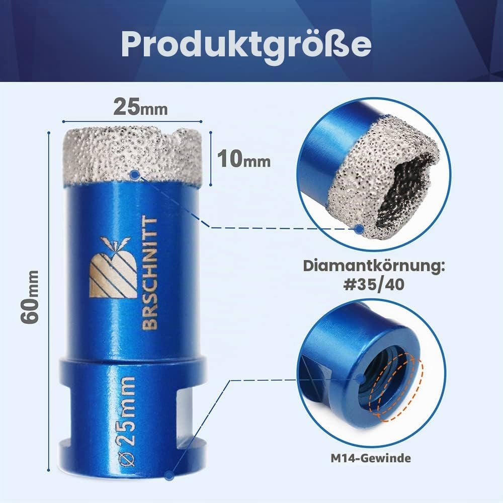BRSCHNITT Diamant-Fliesenbohrer M14