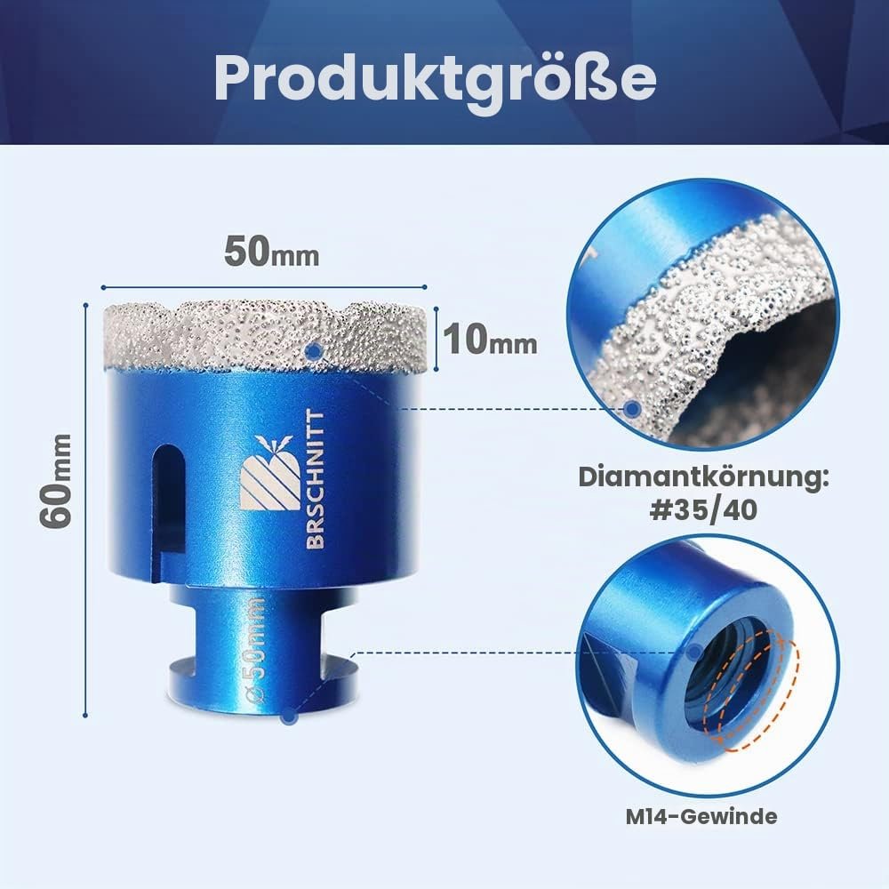 BRSCHNITT Diamant-Fliesenbohrer M14