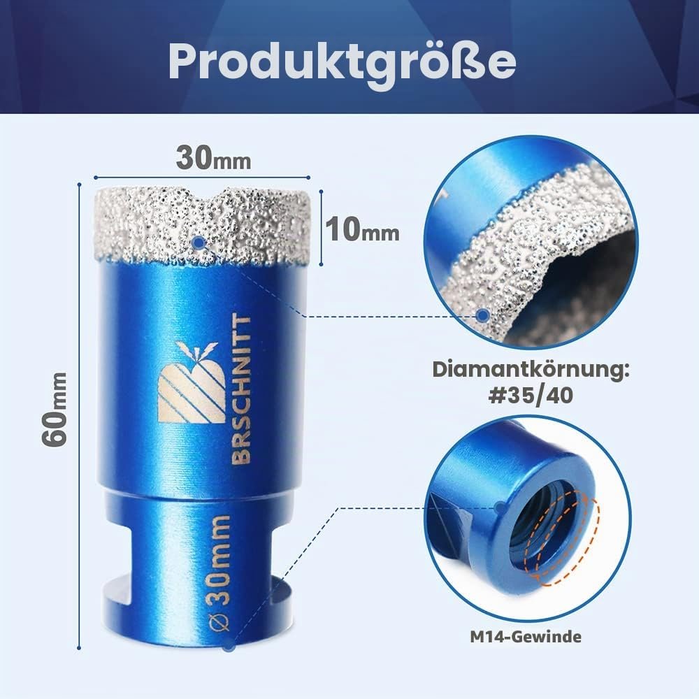 BRSCHNITT Diamant-Fliesenbohrer M14