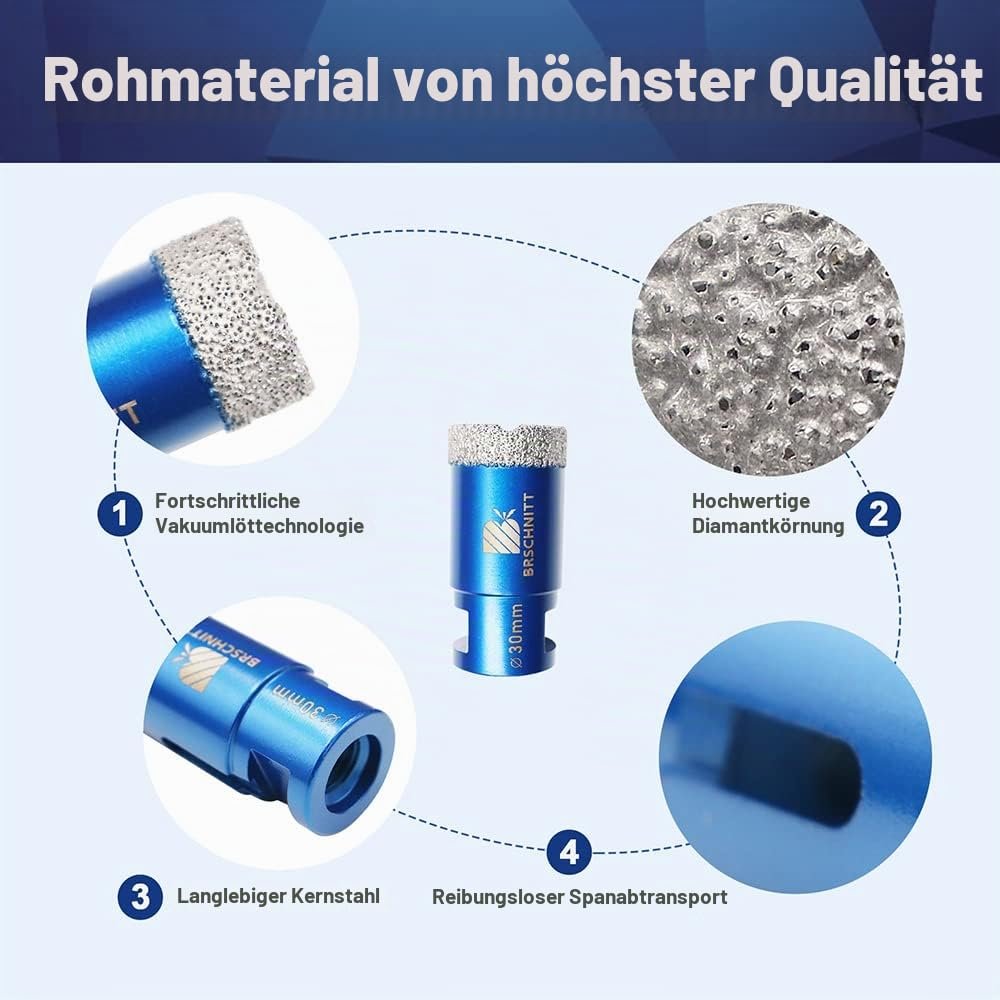 BRSCHNITT Diamant-Fliesenbohrer M14