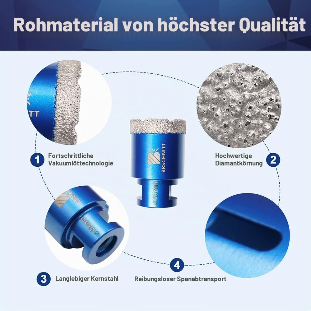 BRSCHNITT Diamant-Fliesenbohrer M14