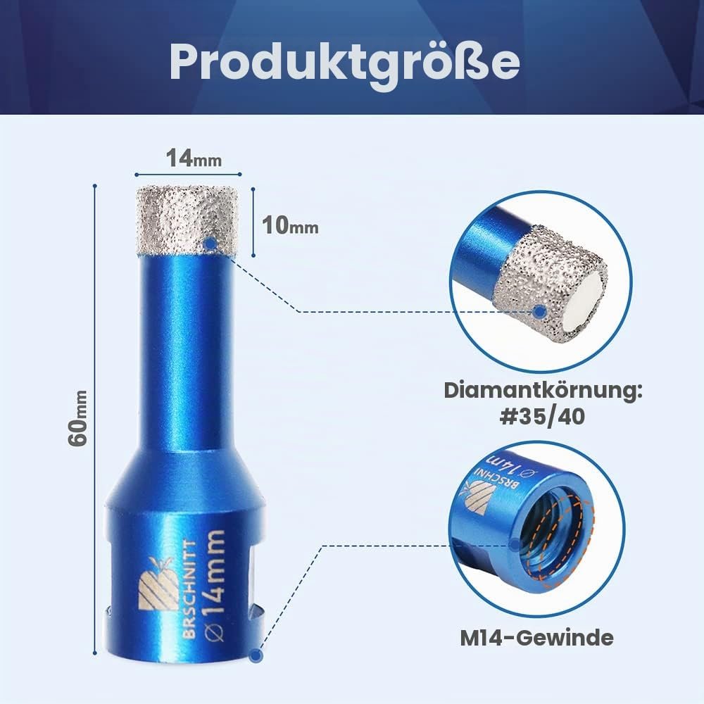BRSCHNITT Diamant-Fliesenbohrer M14