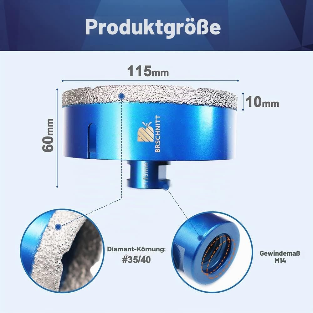BRSCHNITT Diamant-Fliesenbohrer M14
