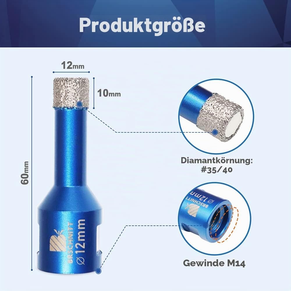 BRSCHNITT Diamant-Fliesenbohrer M14