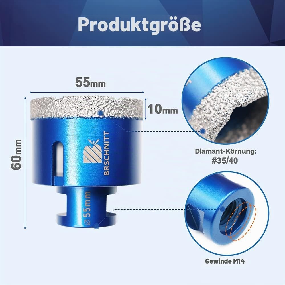 BRSCHNITT Diamant-Fliesenbohrer M14