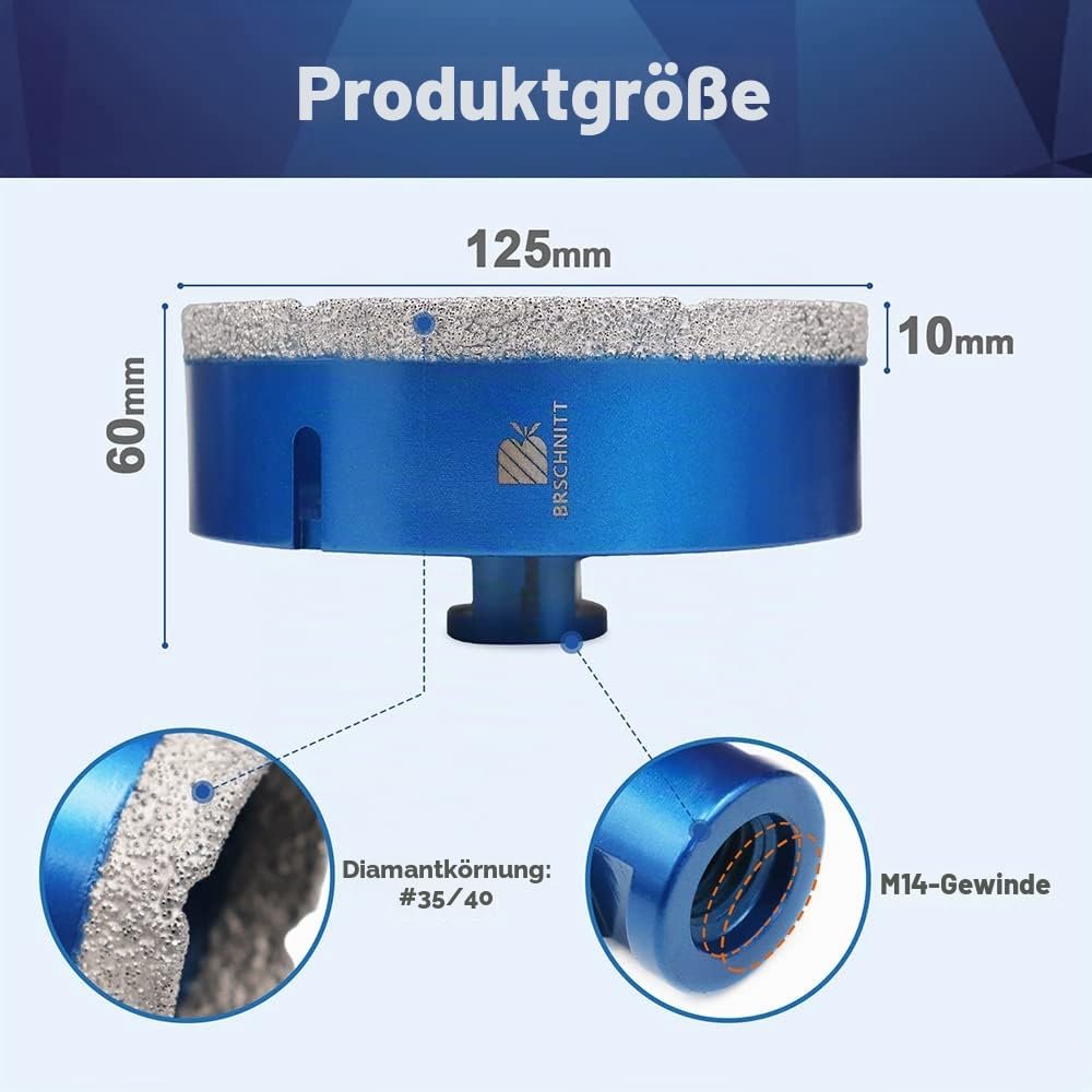 BRSCHNITT Diamant-Fliesenbohrer M14