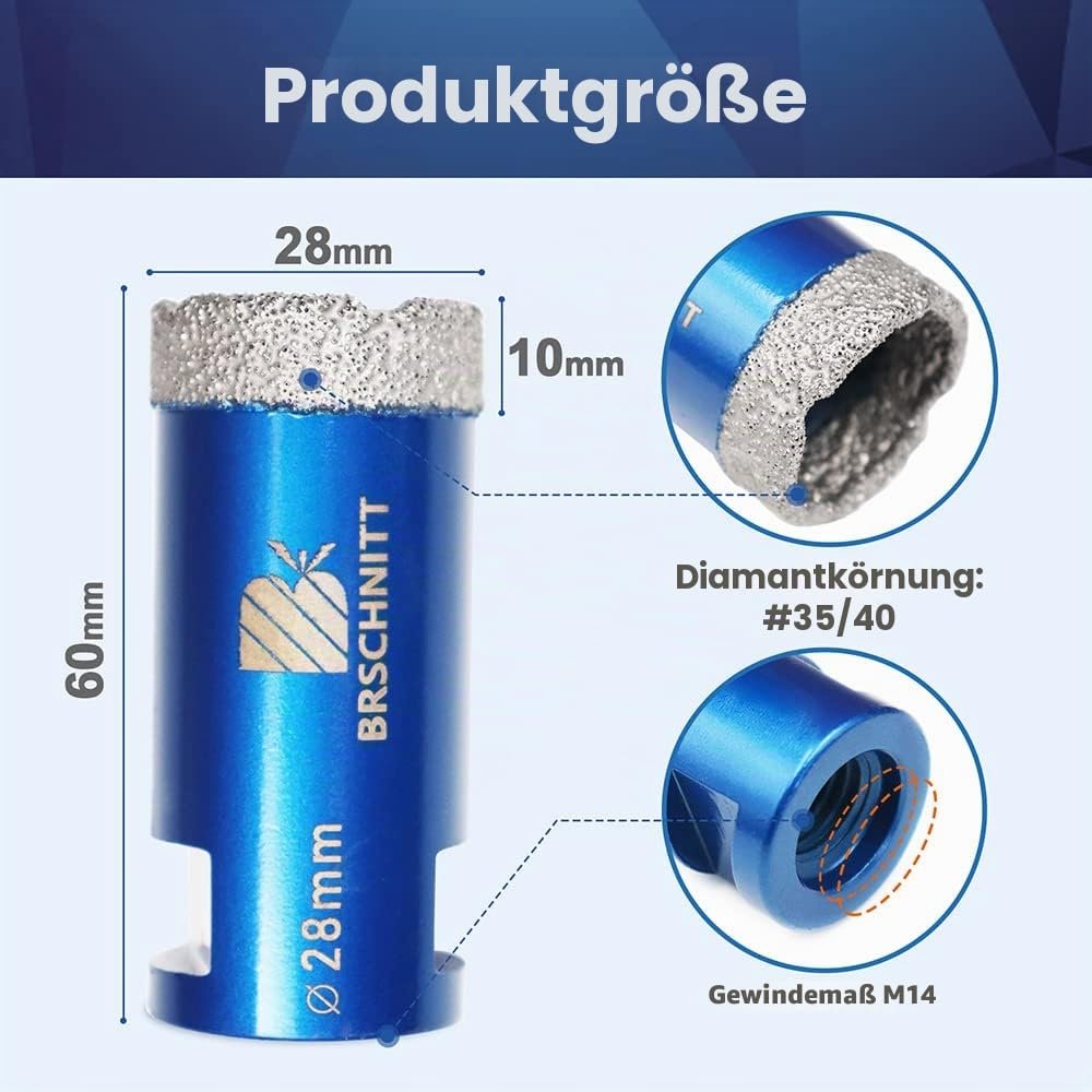 BRSCHNITT Diamant-Fliesenbohrer M14
