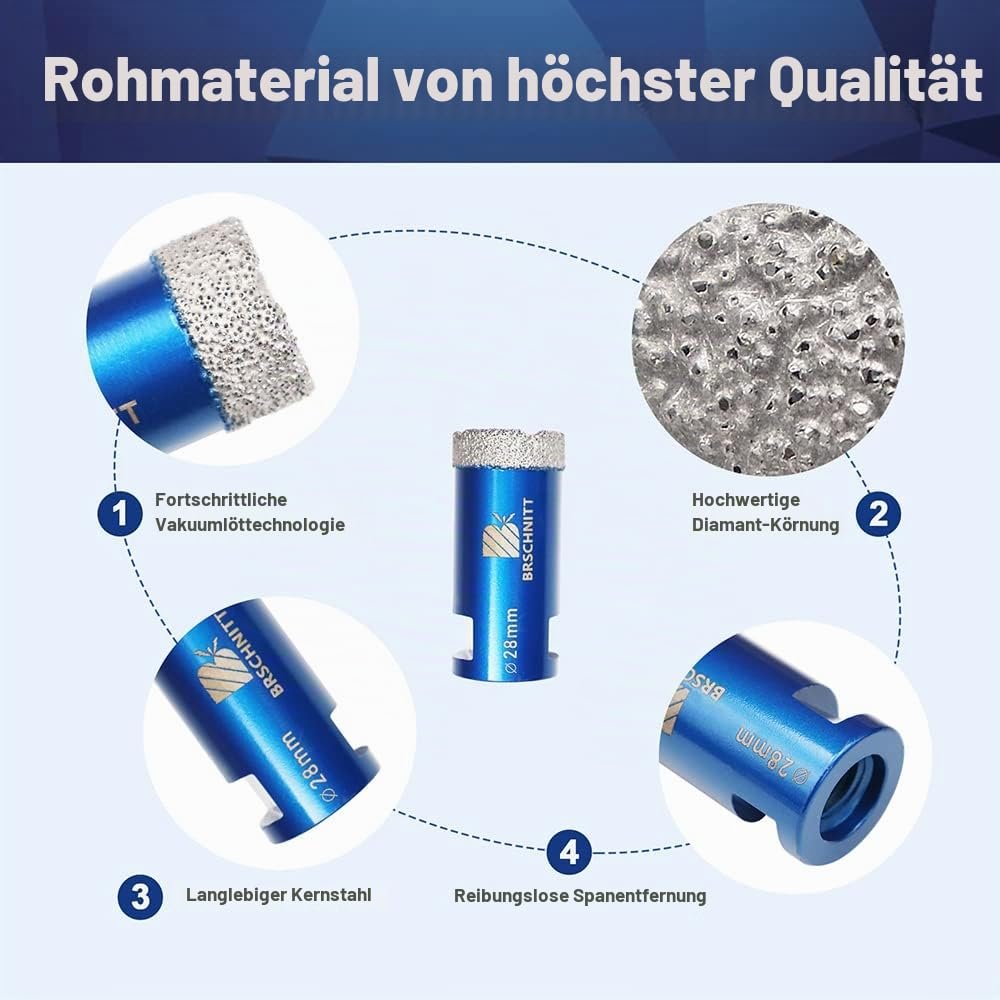 BRSCHNITT Diamant-Fliesenbohrer M14