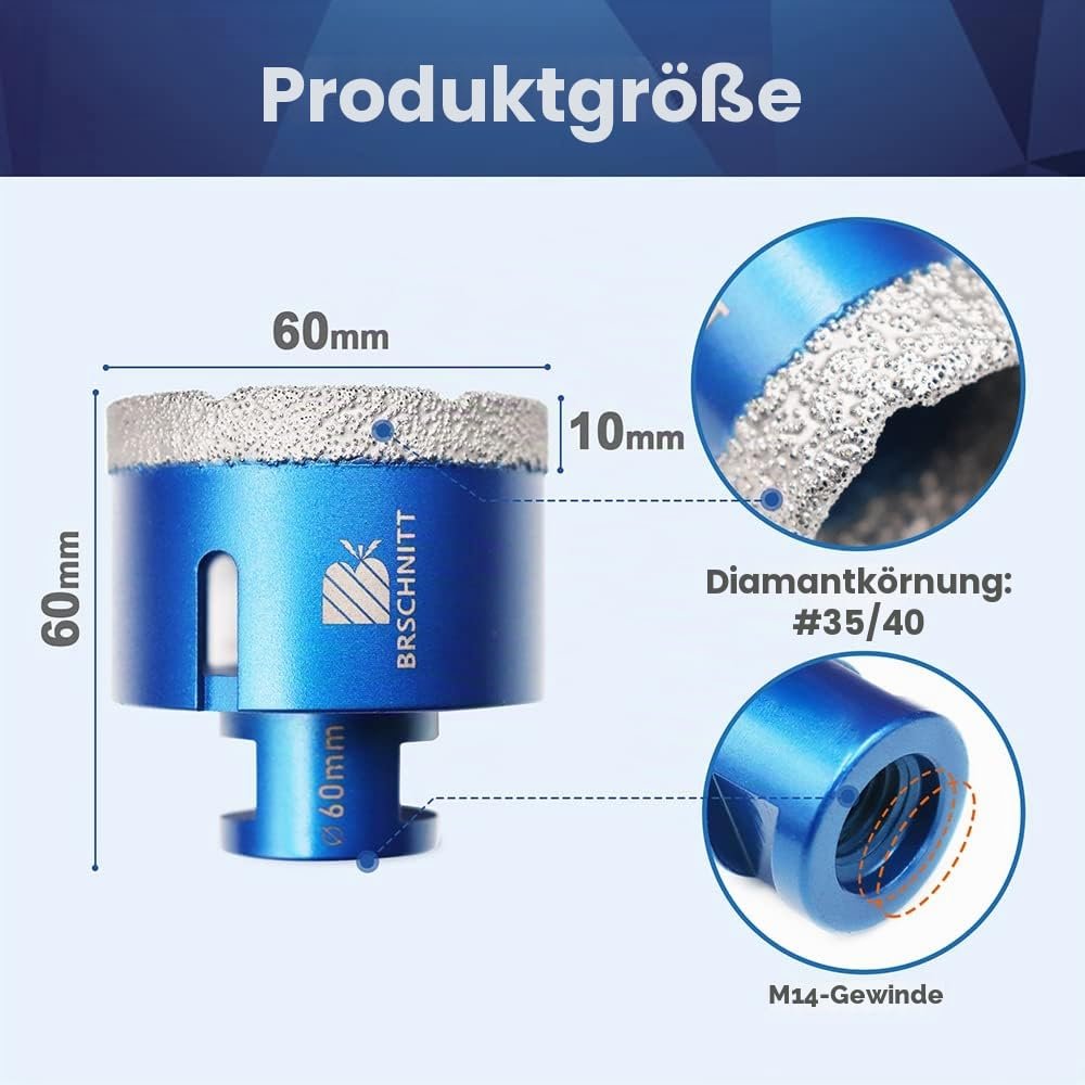BRSCHNITT Diamant-Fliesenbohrer M14