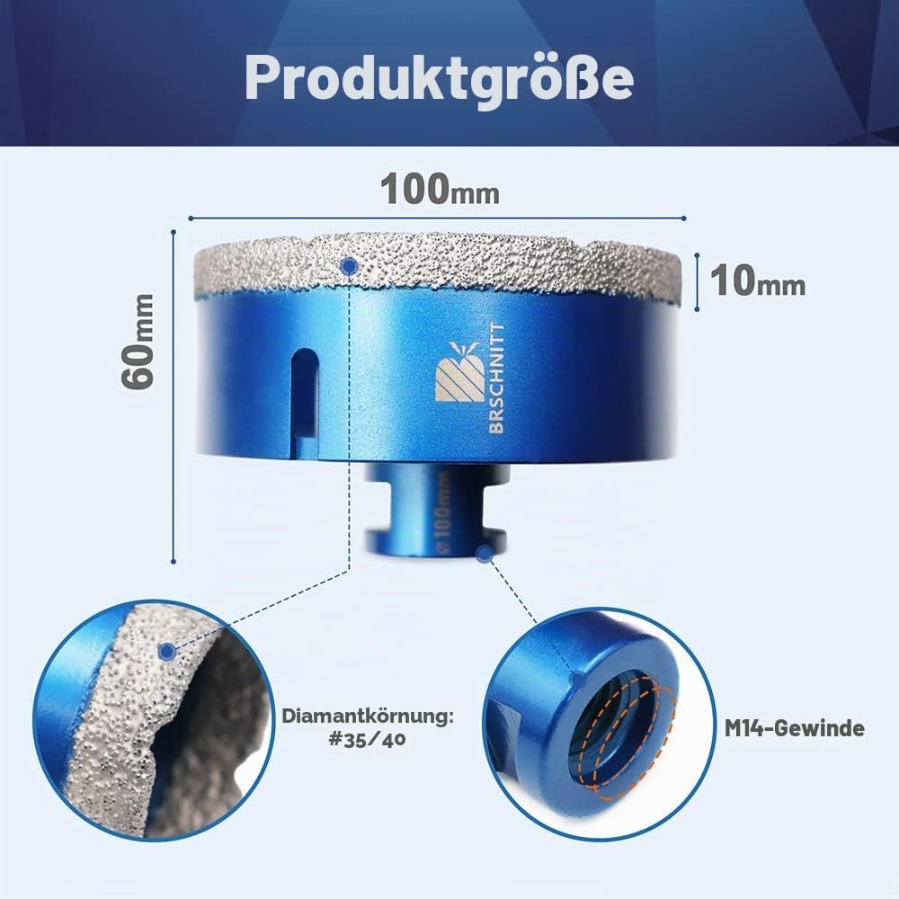 BRSCHNITT Diamant-Fliesenbohrer M14