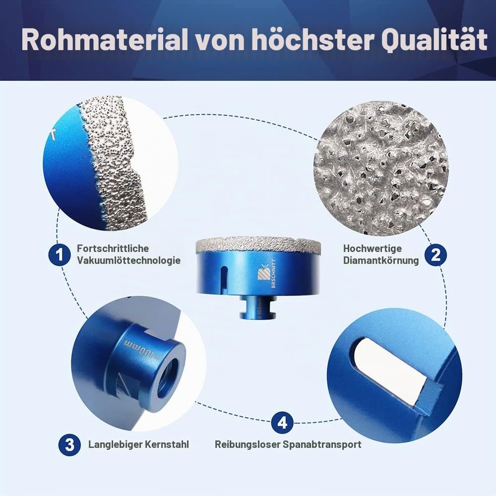 BRSCHNITT Diamant-Fliesenbohrer M14