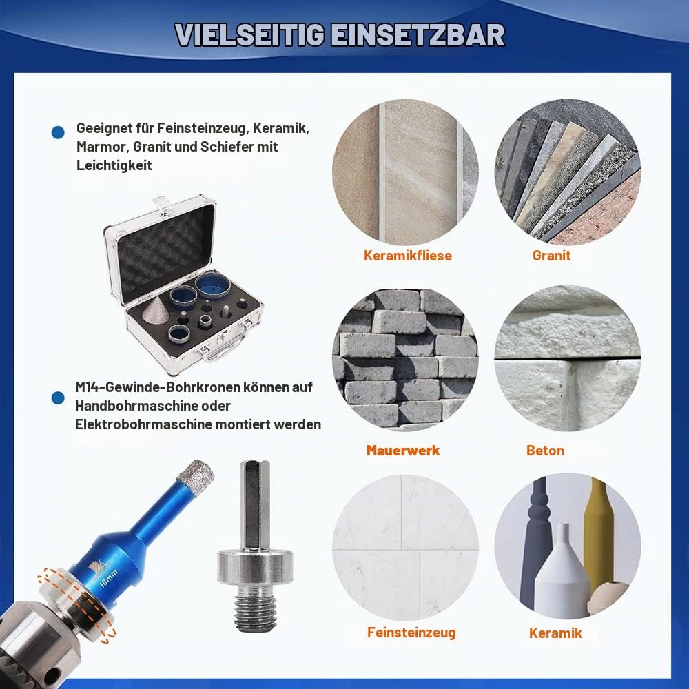 BRSCHNITT Diamantbohrer- und Fingerfräser-Sets