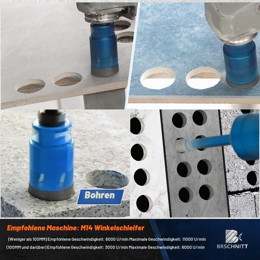 BRSCHNITT Diamantbohrer-, Fingerfräser- und Fasenbohrer-Sets