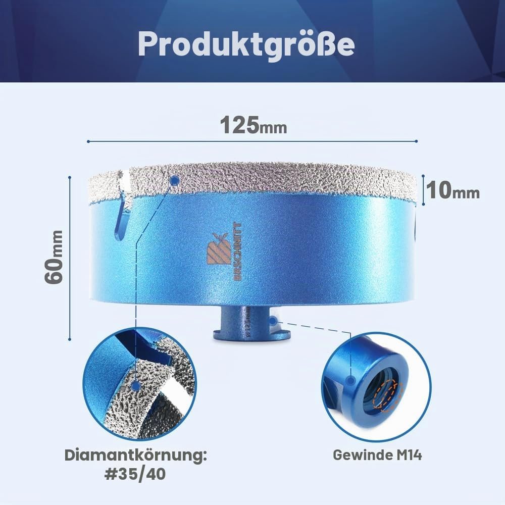 BRSCHNITT Diamantbohrer-, Fingerfräser- und Fasenbohrer-Sets