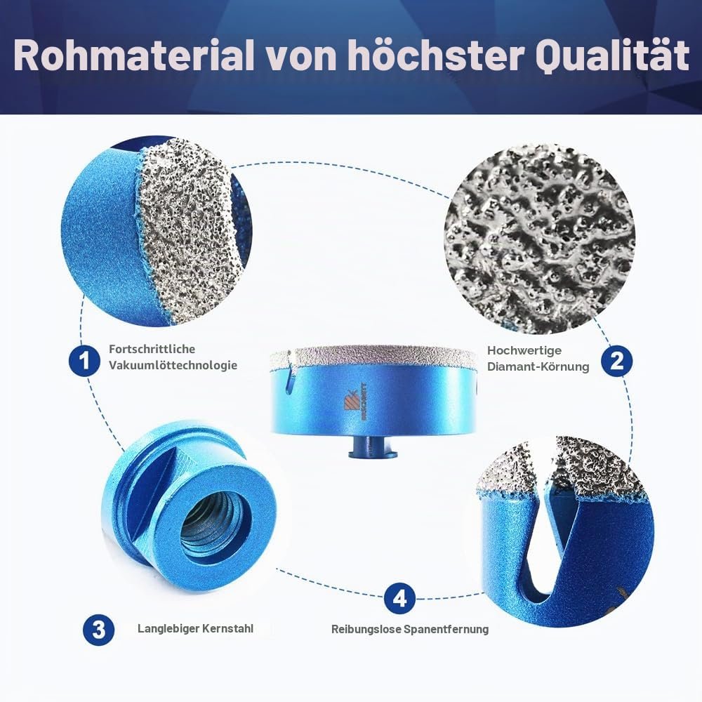 BRSCHNITT Diamantbohrer-, Fingerfräser- und Fasenbohrer-Sets