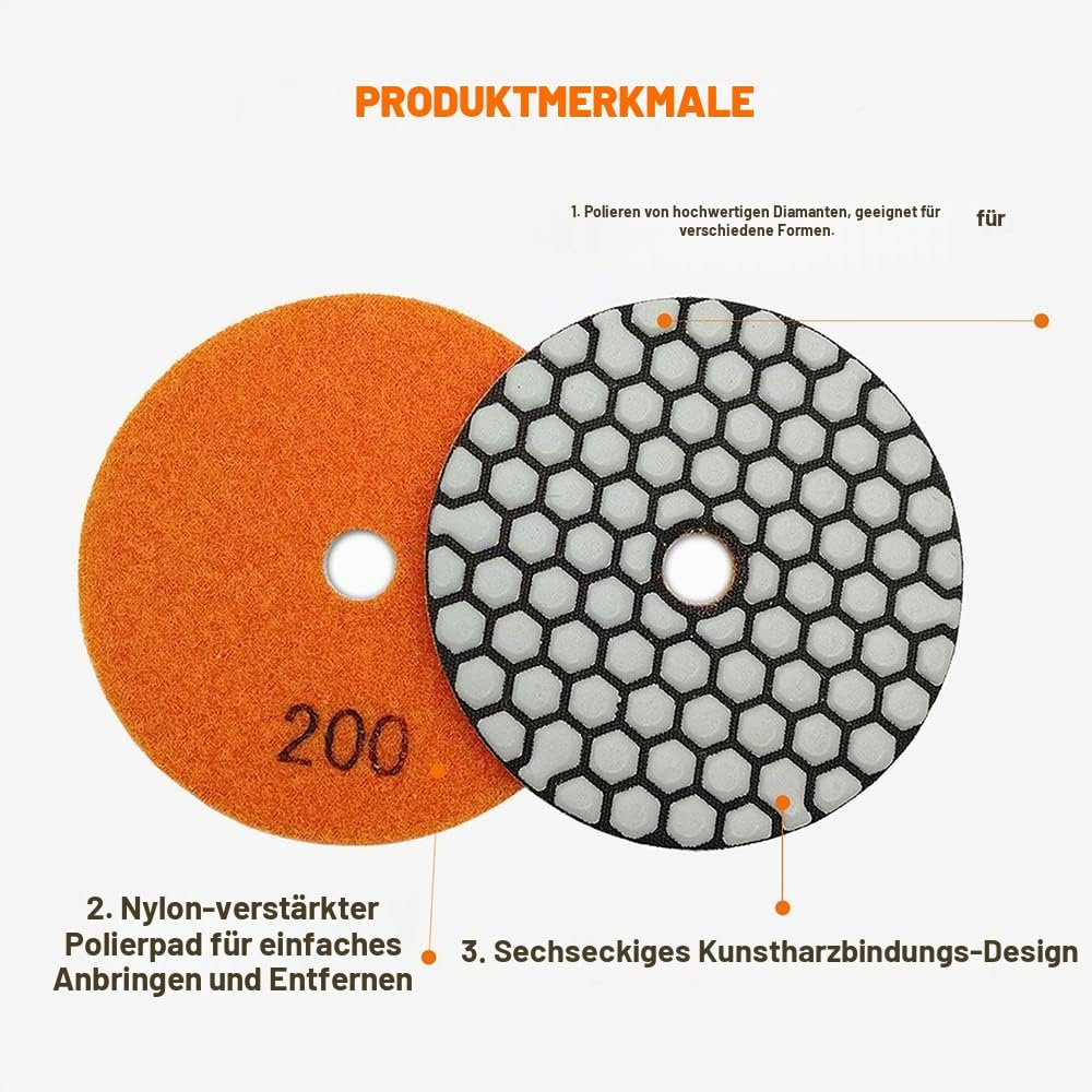 BRSCHNITT Diamant-Polierscheiben Sets