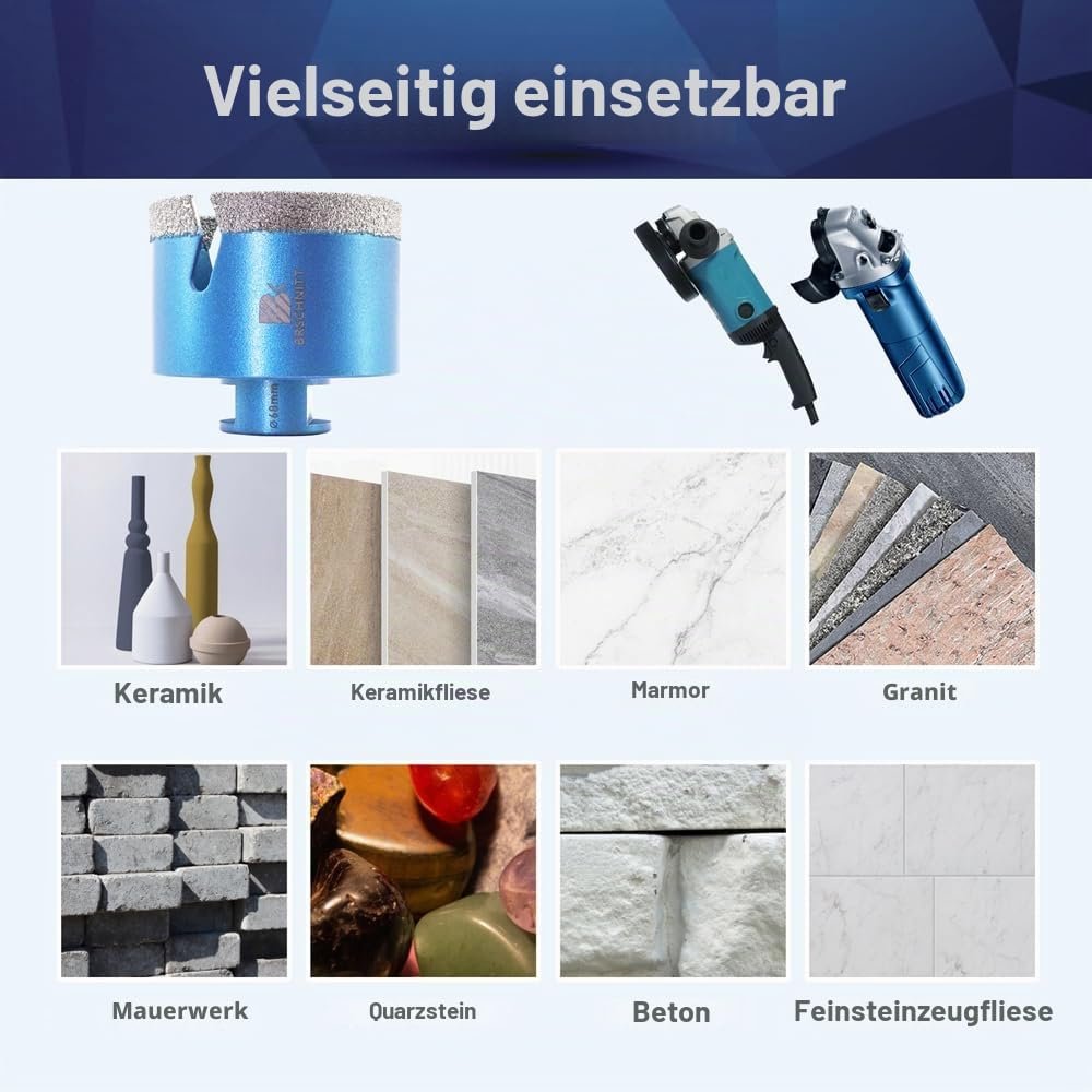 BRSCHNITT Diamantbohrer-, Fingerfräser- und Fasenbohrer-Sets