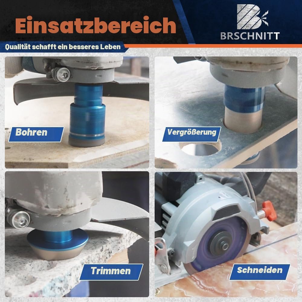 BRSCHNITT Diamant-Fliesenbohrer Komplettsets