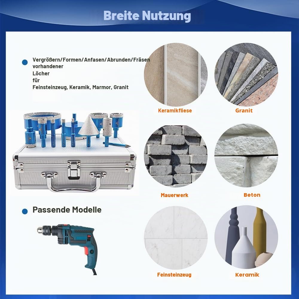 BRSCHNITT Diamant-Trockenbohrer Sets