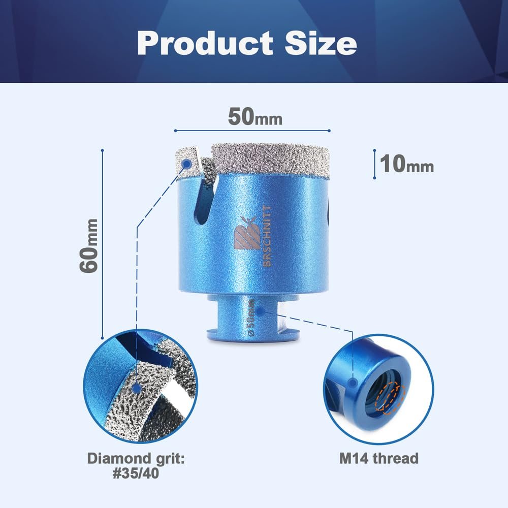 BRSCHNITT Diamantbohrer-, Fingerfräser- und Fasenbohrer-Sets