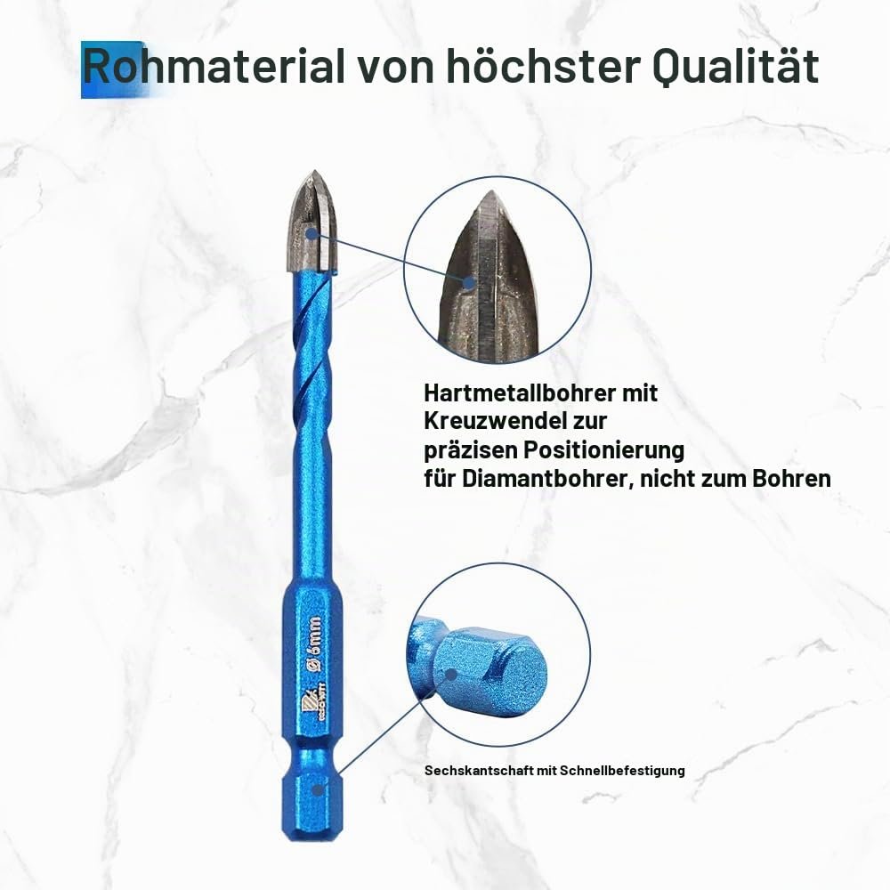 BRSCHNITT Diamantbohrer mit Sechskantschaft